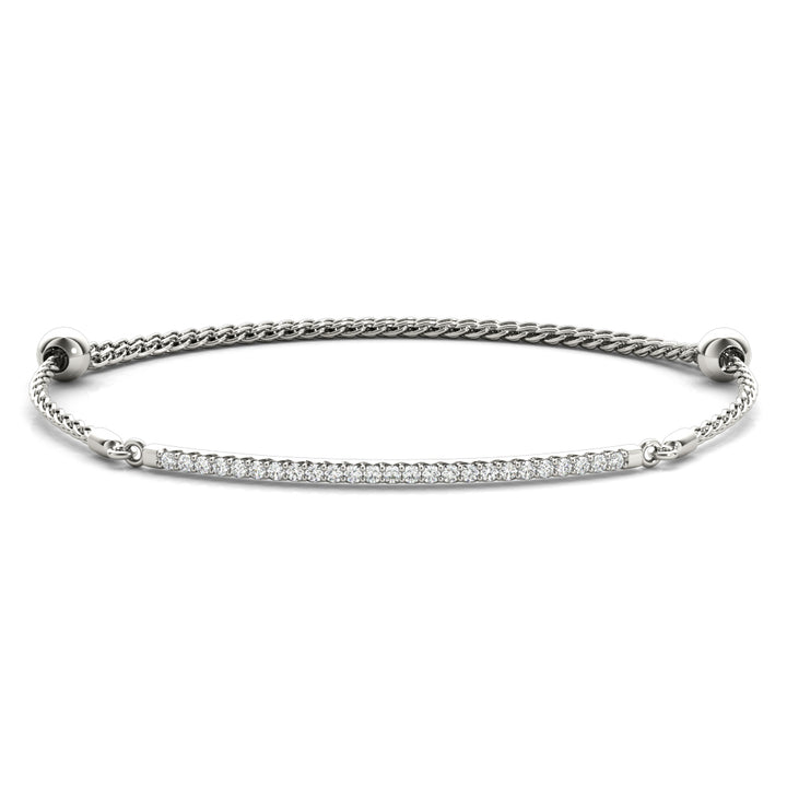 14K Single Row Diamond Tennis Bracelet