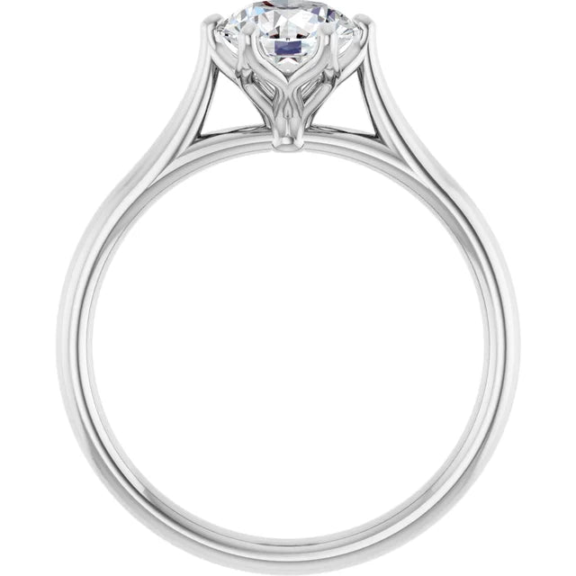 14K Gold Round Lab-Grown Diamond 1.36 CTW VS1/D Engagement Ring