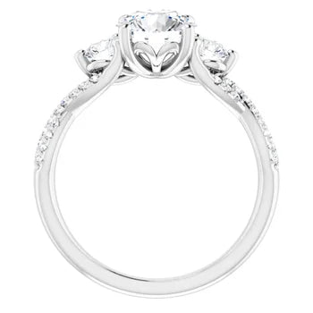 14K Gold Round Lab-Grown Diamond 1.36 CTW VS1/D Engagement Ring