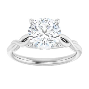 14K Gold Round Lab-Grown Diamond 0.71CTW VS1/D Engagement Ring