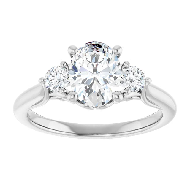 14K Gold Accented Lab-Grown Diamond 1.01ctw VVS1/D Engagement Ring