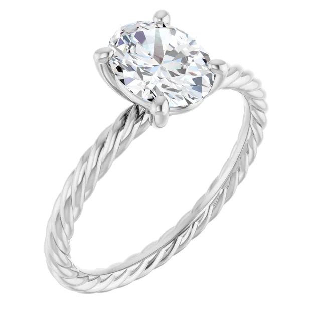 14K Gold Solitaire Lab-Grown Diamond 1.12ctw VVS1/D Engagement Ring