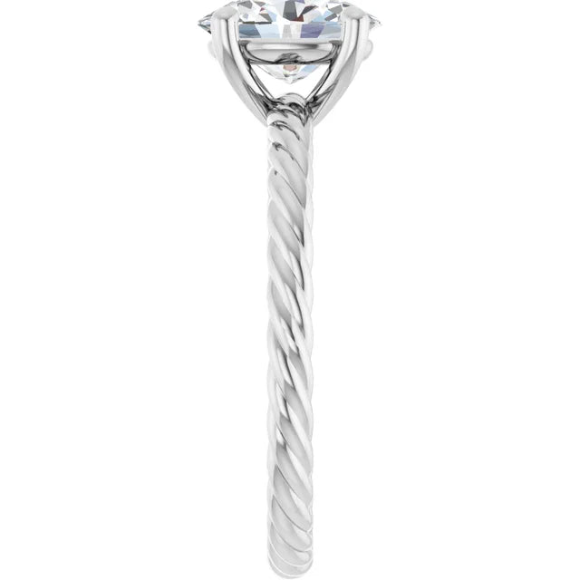 14K Gold Solitaire Lab-Grown Diamond 1.12ctw VVS1/D Engagement Ring