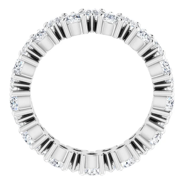 14K Lab Grown Diamond Pear Cut Eternity Ring (4mm)