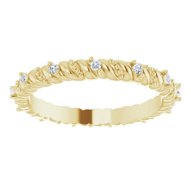 14K Accented Natural Diamond Eternity Ring