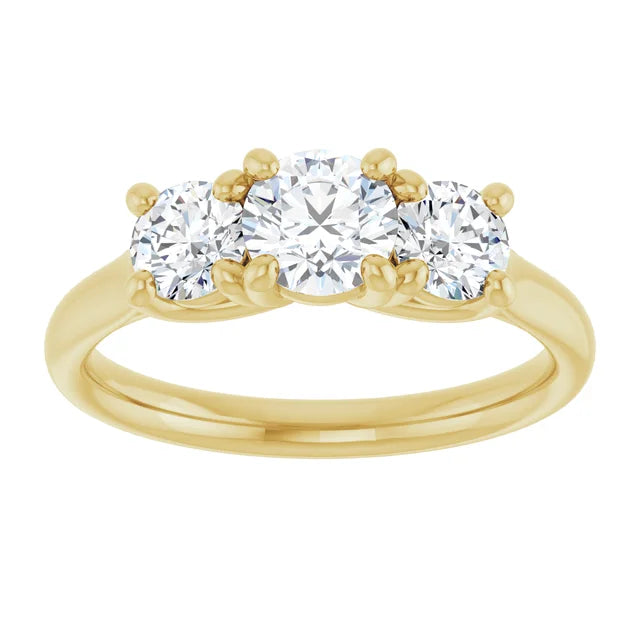 14K Gold Lab-Grown Diamond 1.09 CTW Engagement Ring