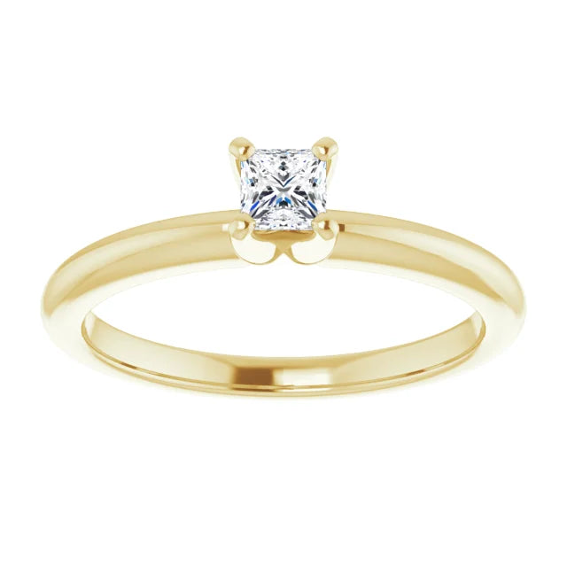 14K Gold Lab-Grown Diamond 0.20ctw VS/F+ Engagement Ring