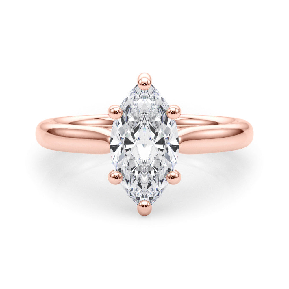 14K Gold Lab-Grown Diamond Marquise [0.33ctw] Engagement Ring