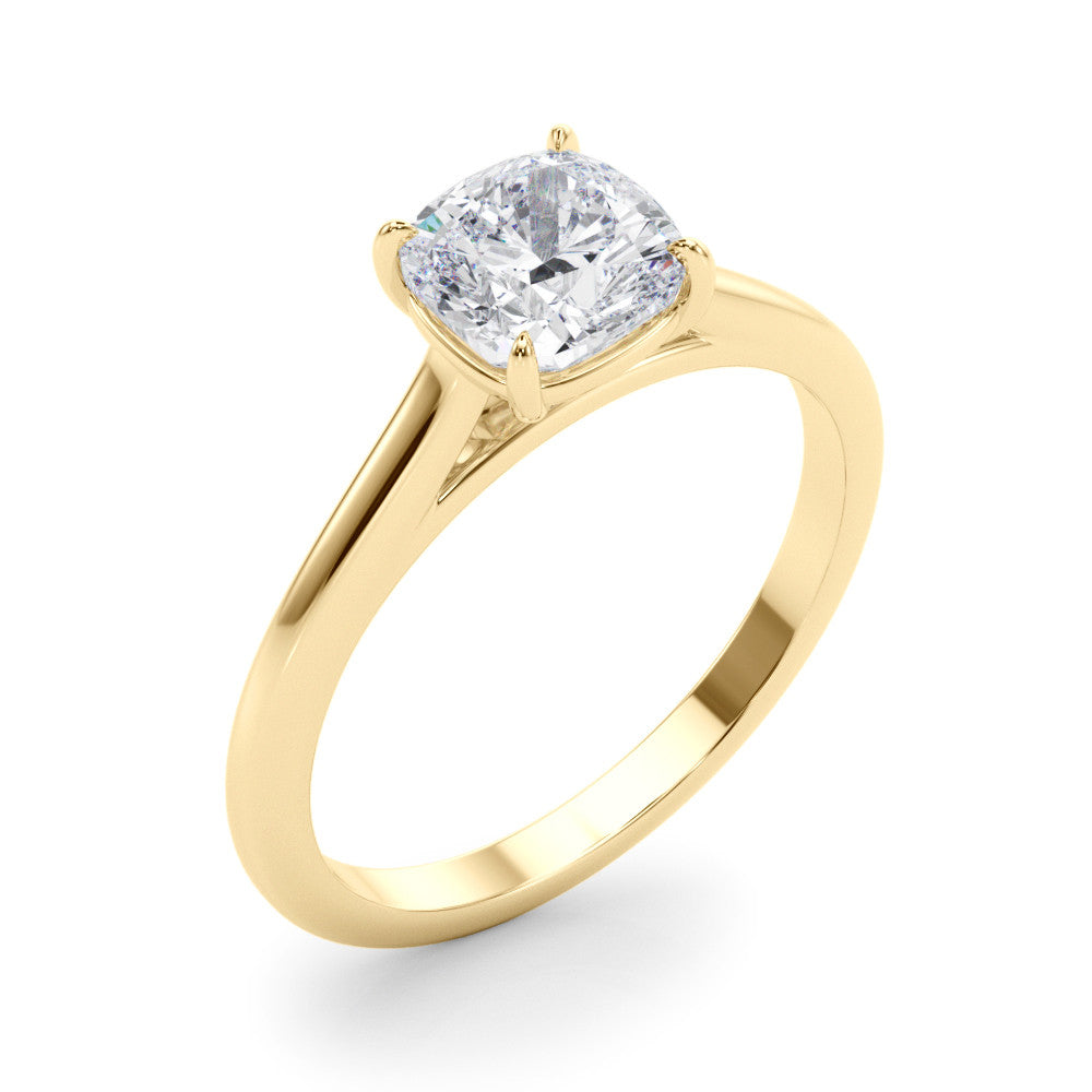 14K Gold Lab-Grown Diamond Cushion [0.73ctw] Engagement Ring
