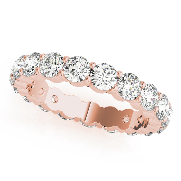 14K Round Diamond Eternity Ring (3.4mm to 4.5mm)