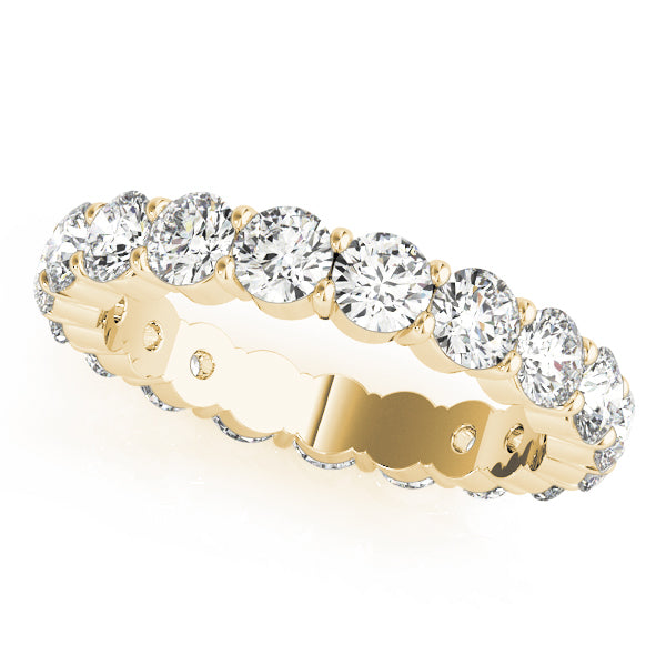 14K Round Diamond Eternity Ring (3.4mm to 4.5mm)