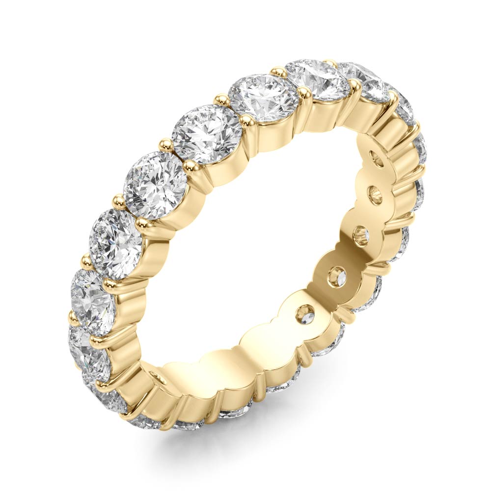 14K Round Diamond Eternity Ring (3.4mm to 4.5mm)