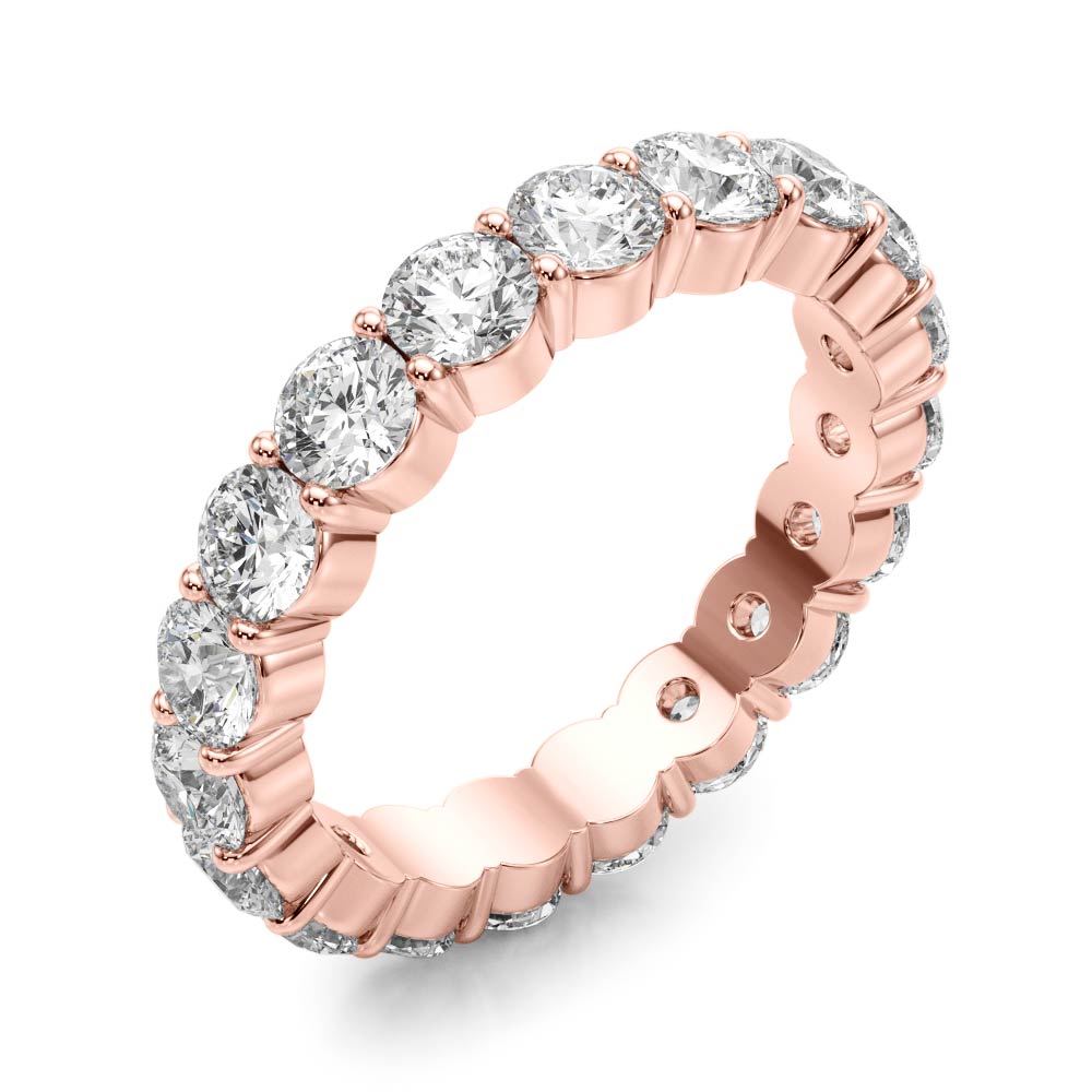 14K Round Diamond Eternity Ring (3.4mm to 4.5mm)