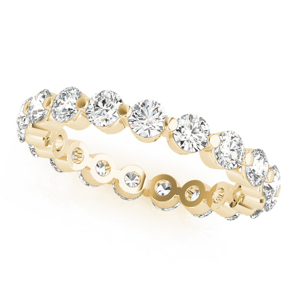 14K Single Shared Prong Eternity Ring (2.00MM to 3.40MM)