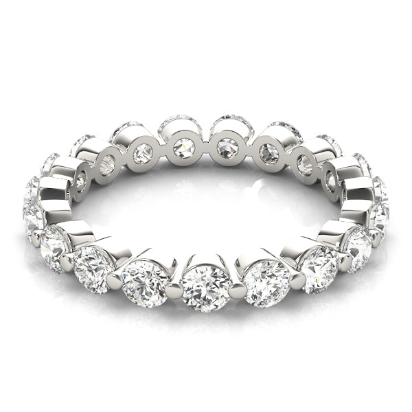 14K Single Shared Prong Eternity Ring (2.00MM to 3.40MM)