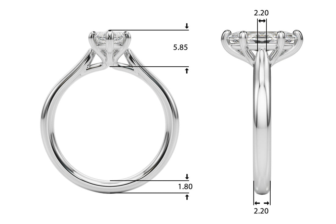 14K Gold Lab-Grown Diamond Marquise [0.34ctw] Engagement Ring