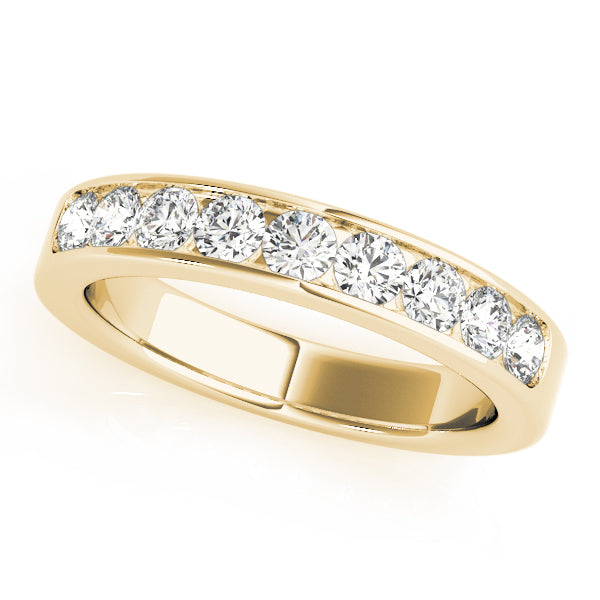 14K Channel Set Wedding Ring (1/4 ct.wt)