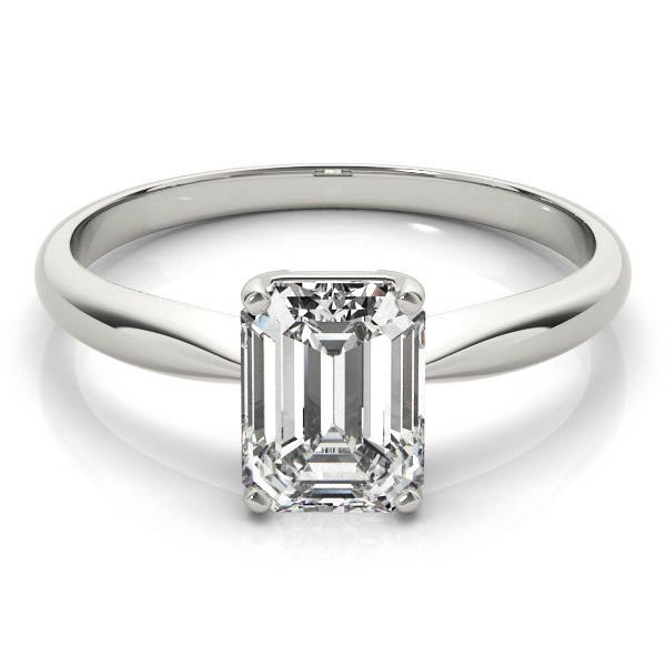 14KT Gold Emerald Cut Solitaire Lab Grown Diamond Engagement Ring (1 CTW to 5 CTW)