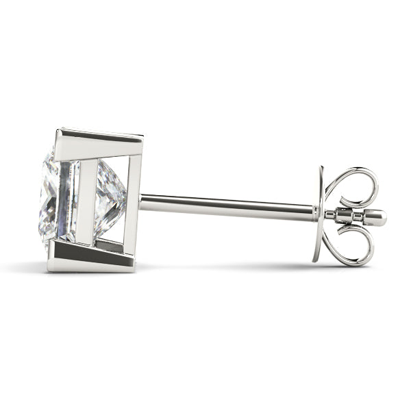 Princess Cut Stud Earring