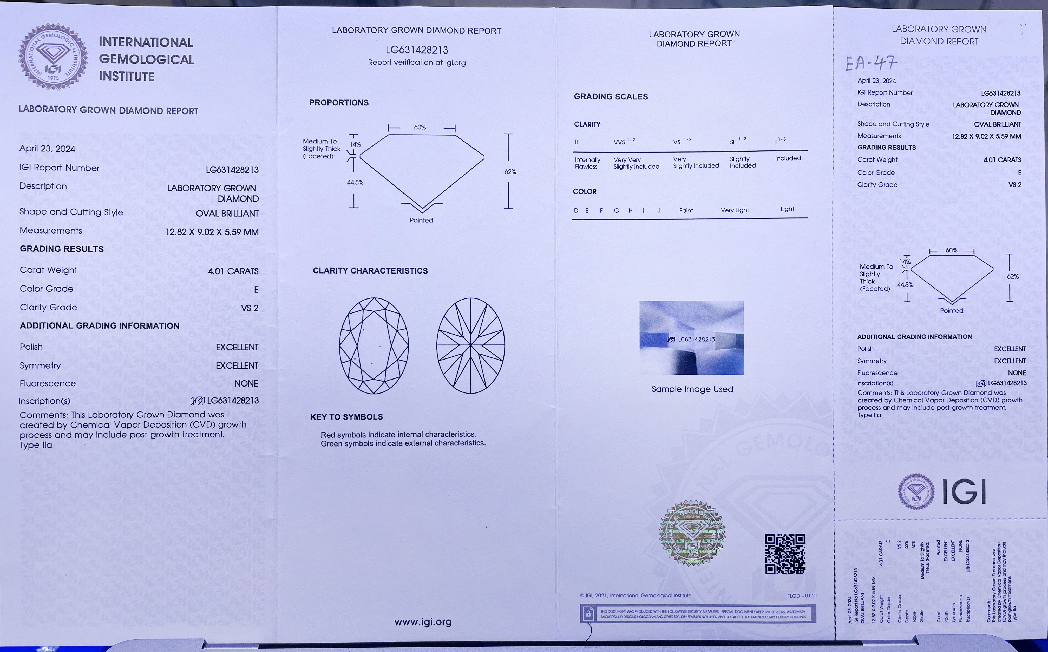 10K Gold 5 CT Lab Grown Oval Cut Halo Wedding Bridal Ring Set