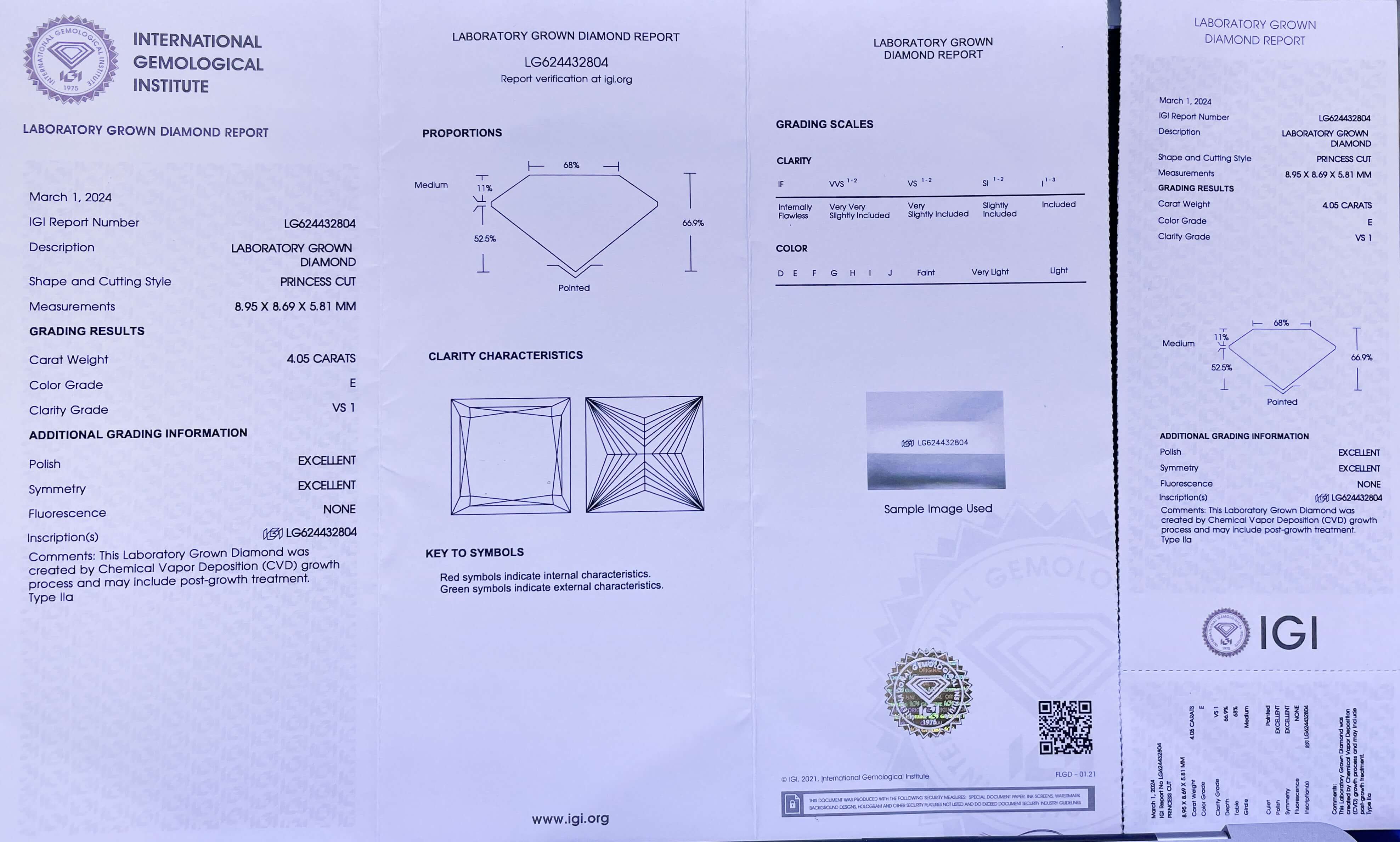 10K Gold 5CT Lab Grown Princess Cut Halo Wedding Bridal Ring Set