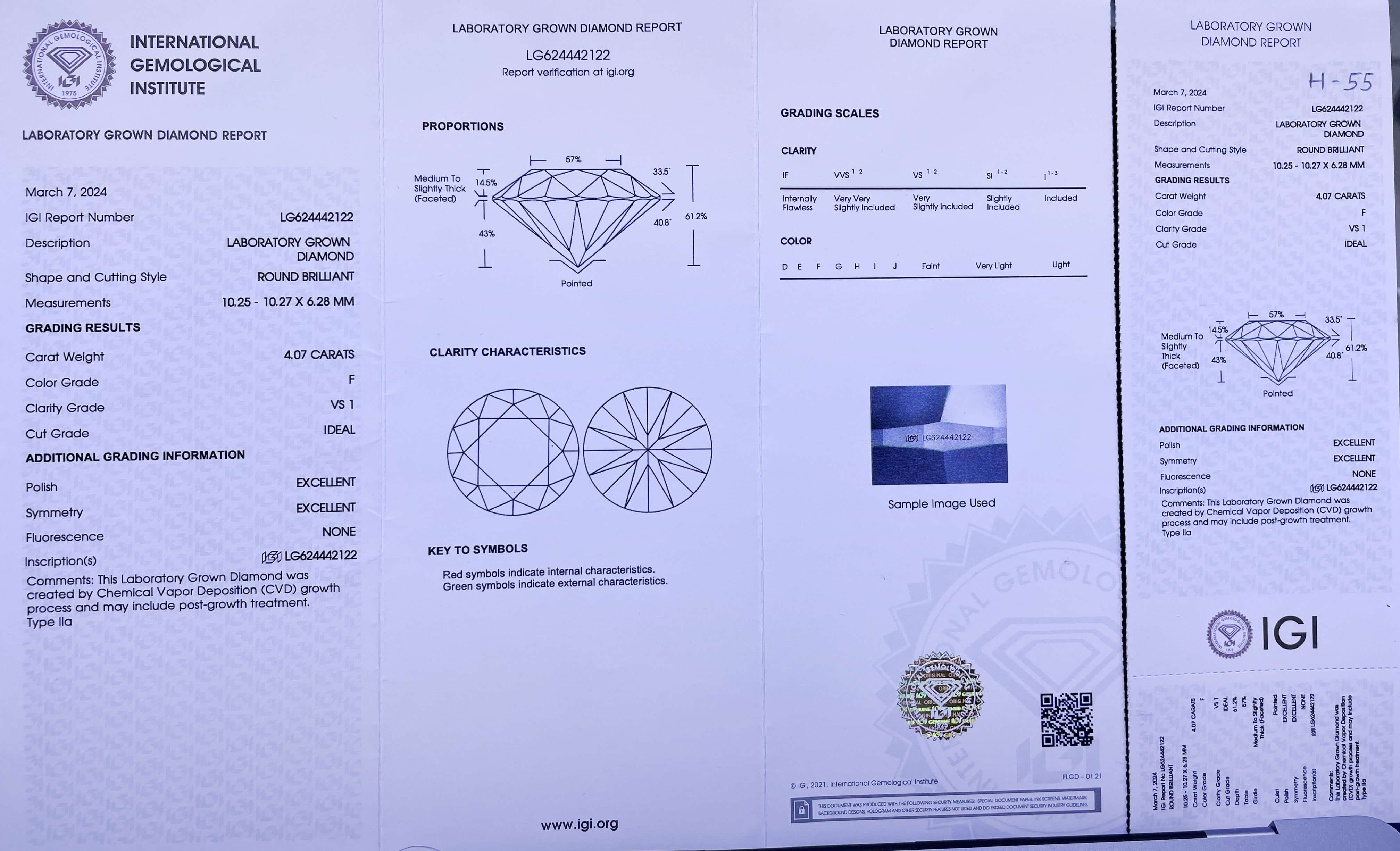 10K Gold 5CT Lab Grown Round Cut Halo Wedding Bridal Ring Set