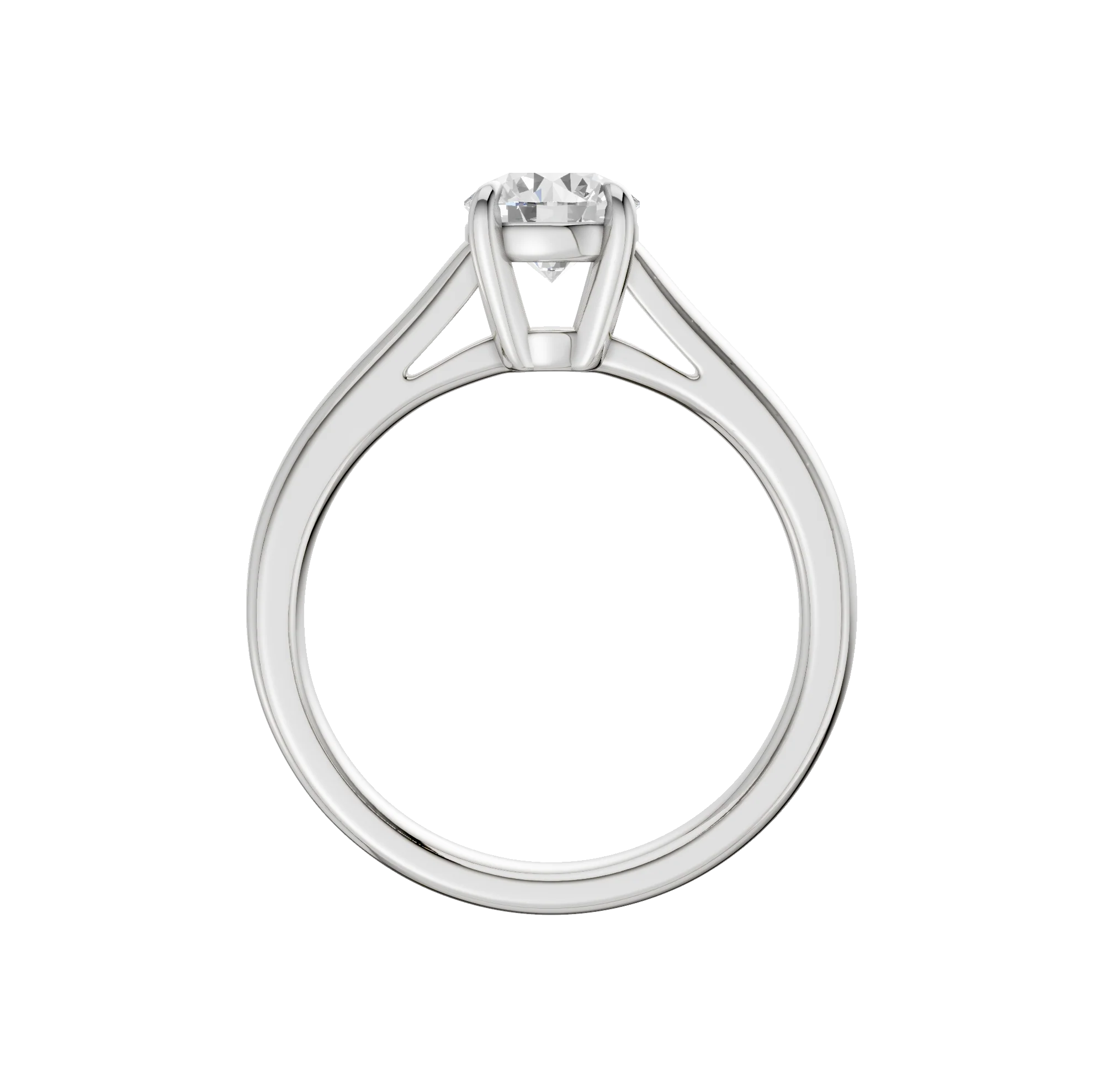 14K Gold Round Solitaire [1.00ct] Lab-Grown Diamond [H I - VS] Engagement Ring