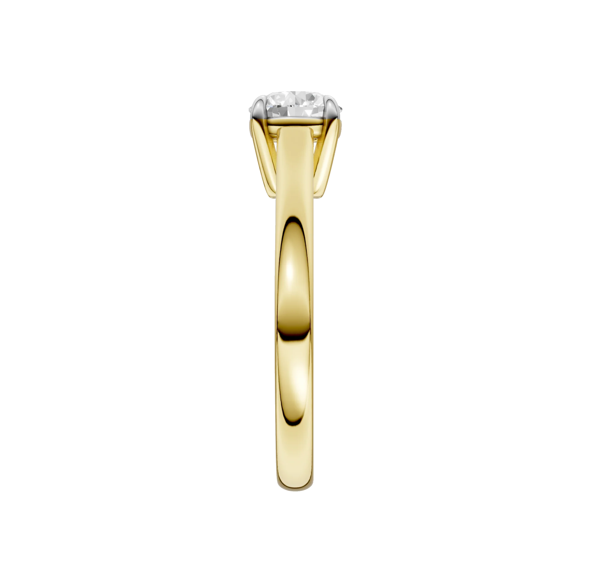 14K Gold Round Solitaire [1.00ct] Lab-Grown Diamond [H I - VS] Engagement Ring