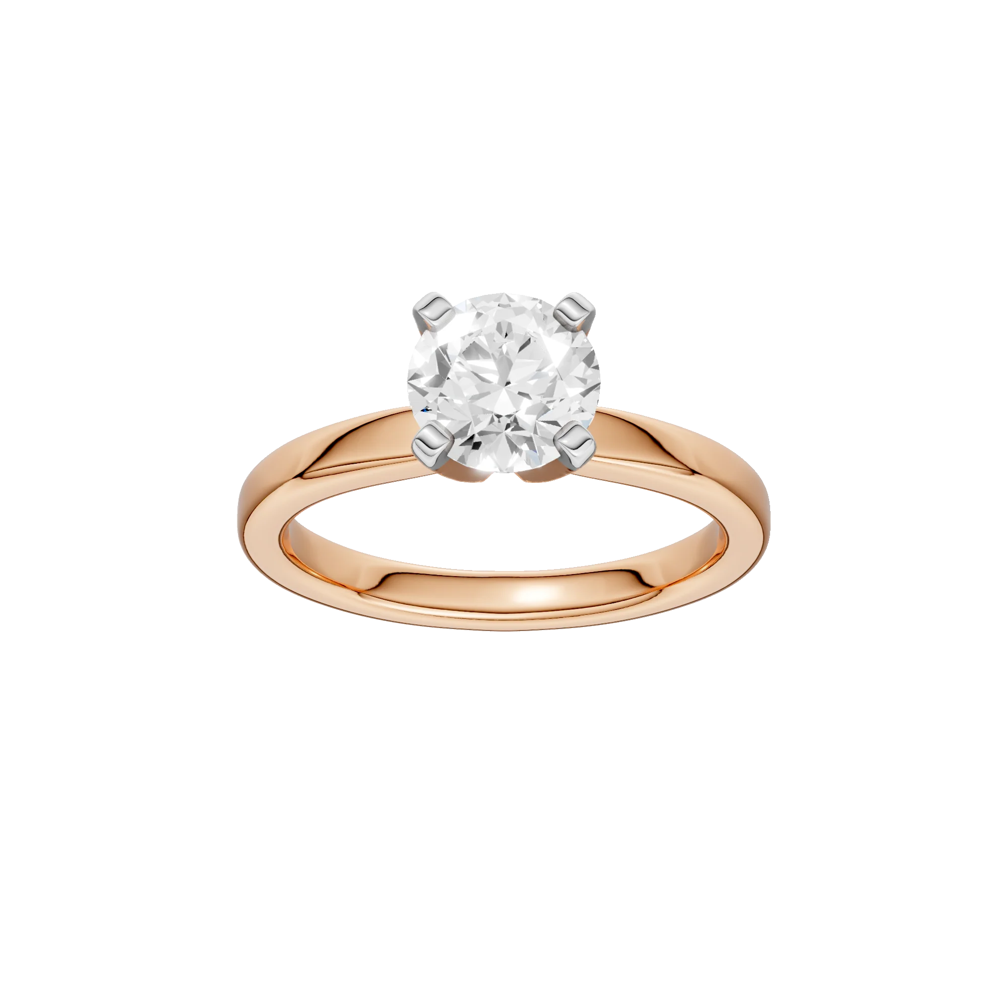 14K Gold Round Solitaire [0.50ct] Lab-Grown Diamond [H I - VS] Engagement Ring