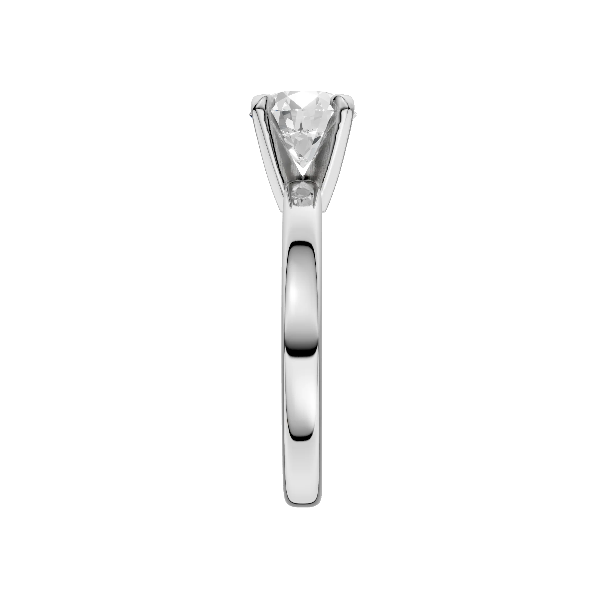 14K Gold Round Solitaire [0.50ct] Lab-Grown Diamond [H I - VS] Engagement Ring
