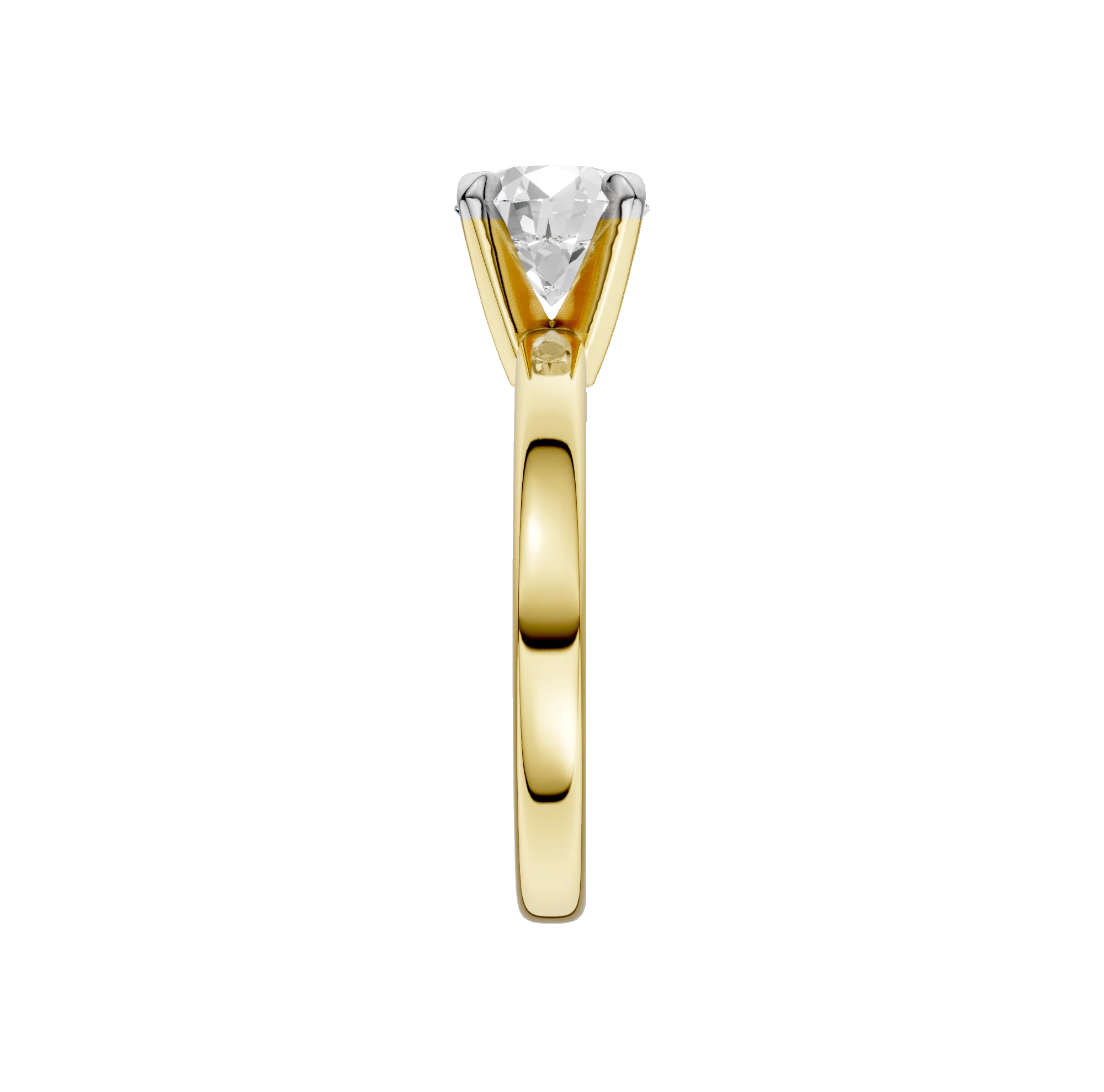 14K Gold Round Solitaire [0.50ct] Lab-Grown Diamond [H I - VS] Engagement Ring