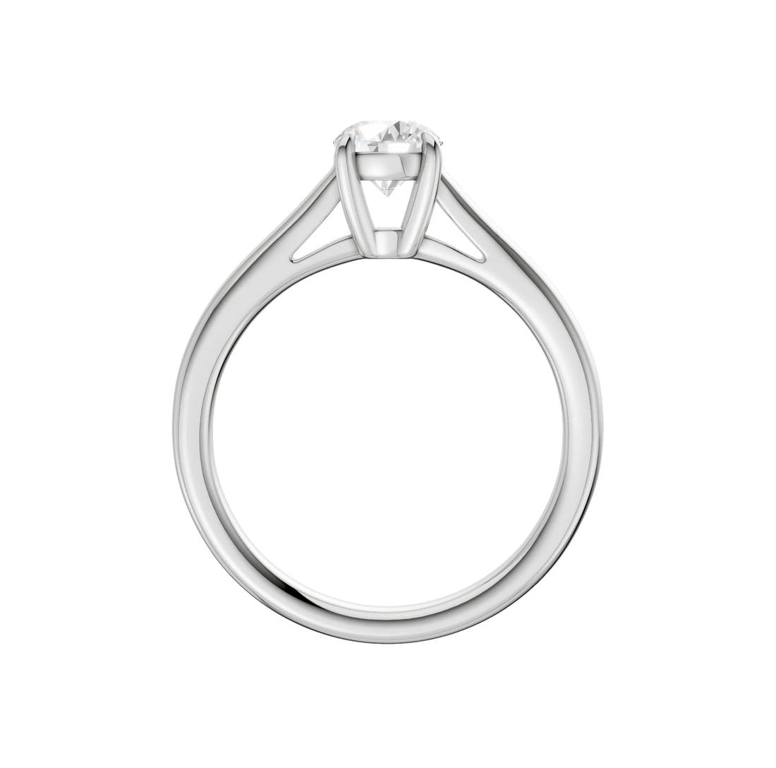 14K Gold Round Solitaire [0.75ct] Lab-Grown Diamond [H I - VS] Engagement Ring