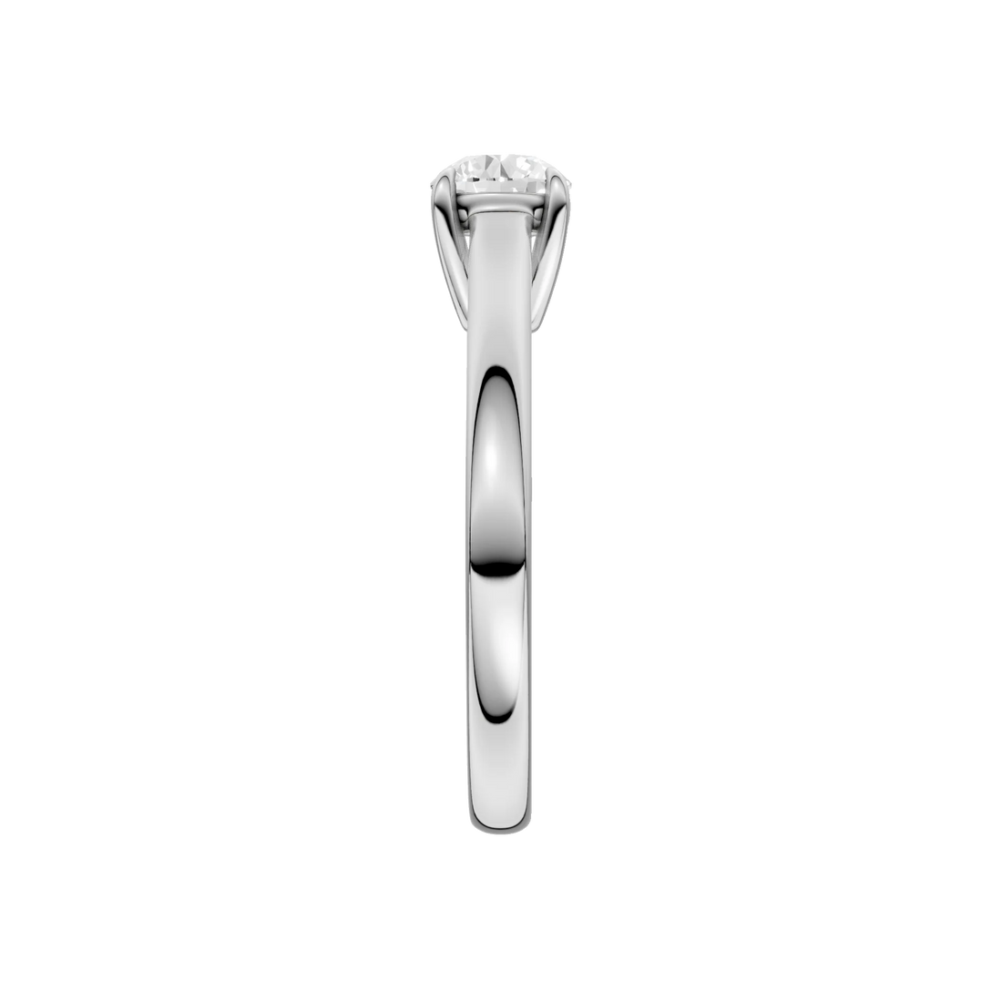 14K Gold Round Solitaire [0.75ct] Lab-Grown Diamond [H I - VS] Engagement Ring