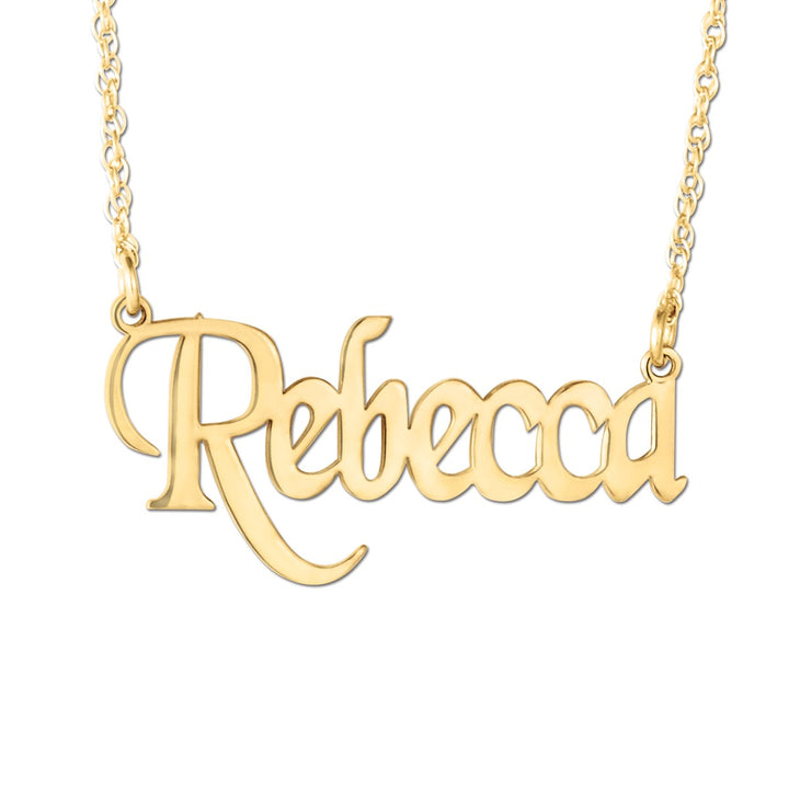 Custom Script Name Plate Pendant