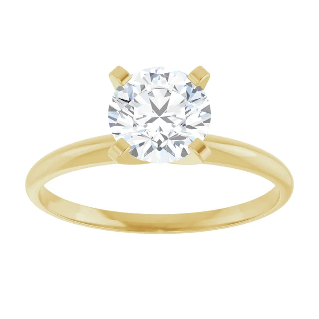 The Ultra-Light Weight : 14K Gold Lab-Grown Diamond 1 CTW Engagement Ring