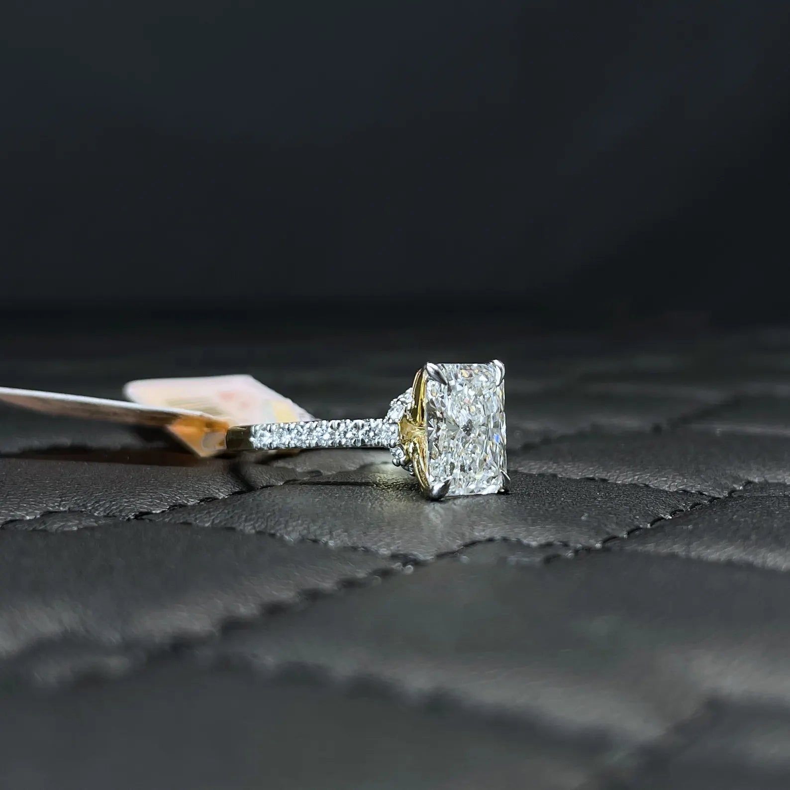 14K Gold 2.30CTW Radiant Cut Diamond Engagement Ring