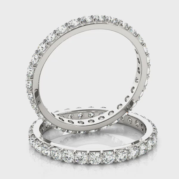14K Round Diamond Eternity Ring (1.3MM to 2.4MM)