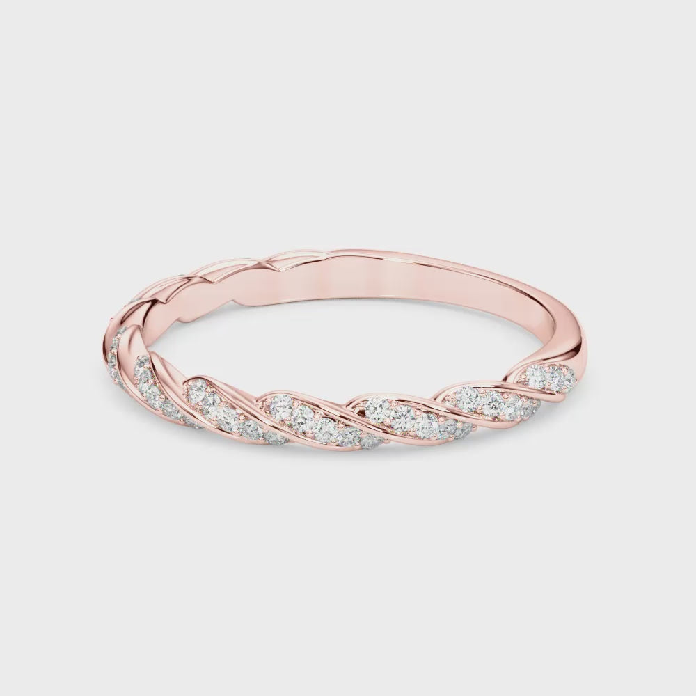 14K Twisted Wedding Ring