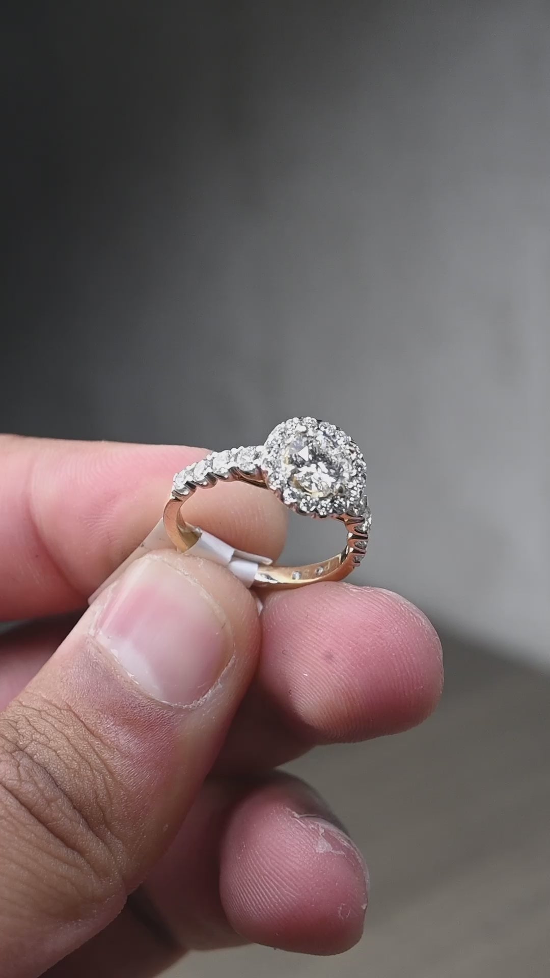 14K Gold 1.93 CT Lab Grown Round Classic Lab Diamond Engagement Ring