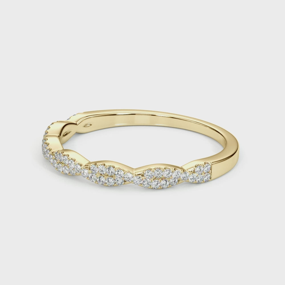 14K Twisted Wedding Ring