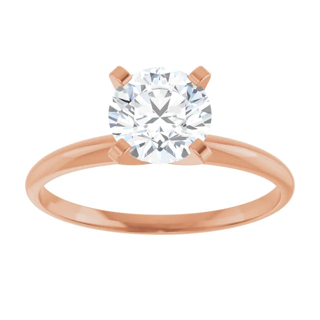 The Ultra-Light Weight : 14K Gold Lab-Grown Diamond 1 CTW Engagement Ring